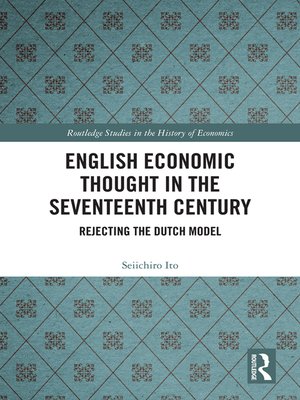 cover image of English Economic Thought in the Seventeenth Century